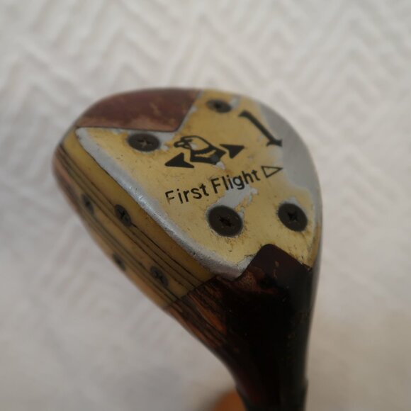 First Flight Eagle Wood Driver Beer Tap Handle w/Nitro 4 Patriotic Golf Ball - Picture 3 of 7